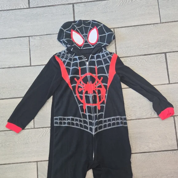 Marvel Spider-Man Into the Spider-Verse Fleece Onesie – Kids‎ 10/12 - Picture 4 of 7